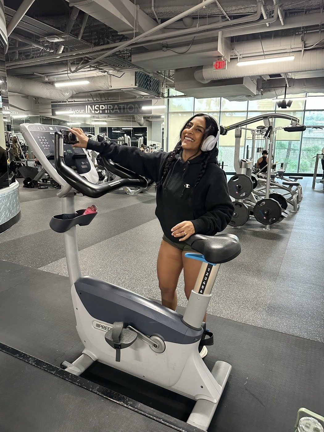 Stacey Valny helping a client train for real-life strength and fitness